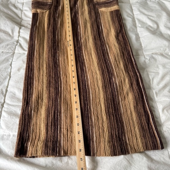 🤎 Y2K Groovy Bratz Vibes Wool Blend Stretchy Maxi Skirt - Picture 5 of 10